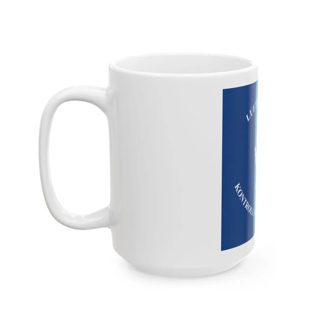 Standard of the Royal Norwegian Air Force Control and Notification School (Norway) White Coffee Mug - Go Mug Yourself
