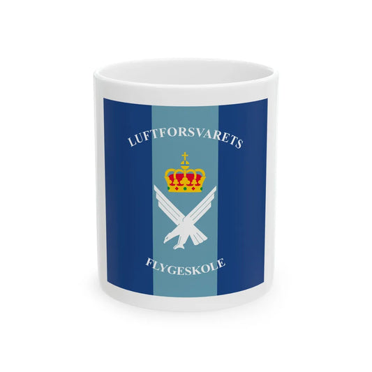 Standard of the Royal Norwegian Air Force Flight School (Norway) White Coffee Mug 11oz - Go Mug Yourself