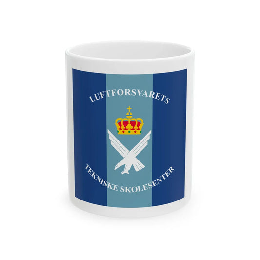 Standard of the Royal Norwegian Air Force School Centre (Norway) White Coffee Mug 11oz - Go Mug Yourself