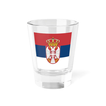 Standard of the Serbian Armed Forces front (Serbia) Shot Glass 1.5oz 1.5oz - Go Mug Yourself