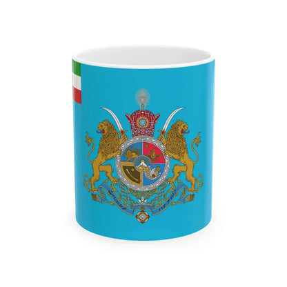 Standard of the Shahanshah of Iran (Iran) White Coffee Mug 11oz - Go Mug Yourself