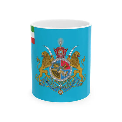 Standard of the Shahanshah of Iran (Iran) White Coffee Mug 11oz - Go Mug Yourself