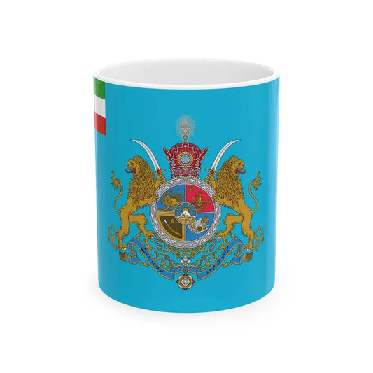 Standard of the Shahanshah of Iran (Iran) White Coffee Mug 11oz - Go Mug Yourself