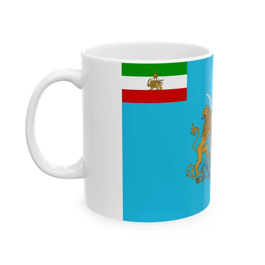 Standard of the Shahanshah of Iran (Iran) White Coffee Mug - Go Mug Yourself