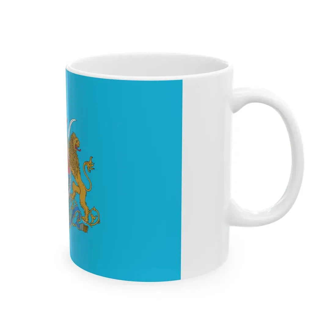 Standard of the Shahanshah of Iran (Iran) White Coffee Mug - Go Mug Yourself