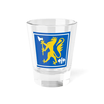 Standard of the Signal Battalion Norway (Norway) Shot Glass 1.5oz 1.5oz - Go Mug Yourself
