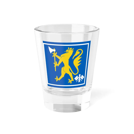 Standard of the Signal Battalion Norway (Norway) Shot Glass 1.5oz 1.5oz - Go Mug Yourself