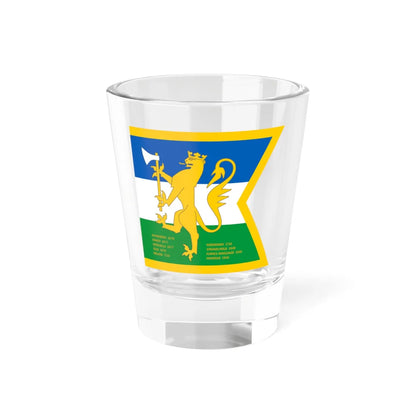 Standard of the Søndenfjeldske Dragoon Regiment (Norway) Shot Glass 1.5oz 1.5oz - Go Mug Yourself
