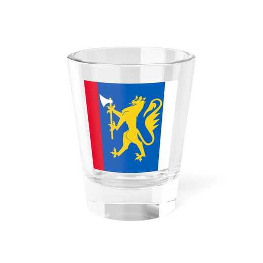 Standard of the Øst-Finmark Home Guard District 18 (Norway) Shot Glass 1.5oz 1.5oz - Go Mug Yourself