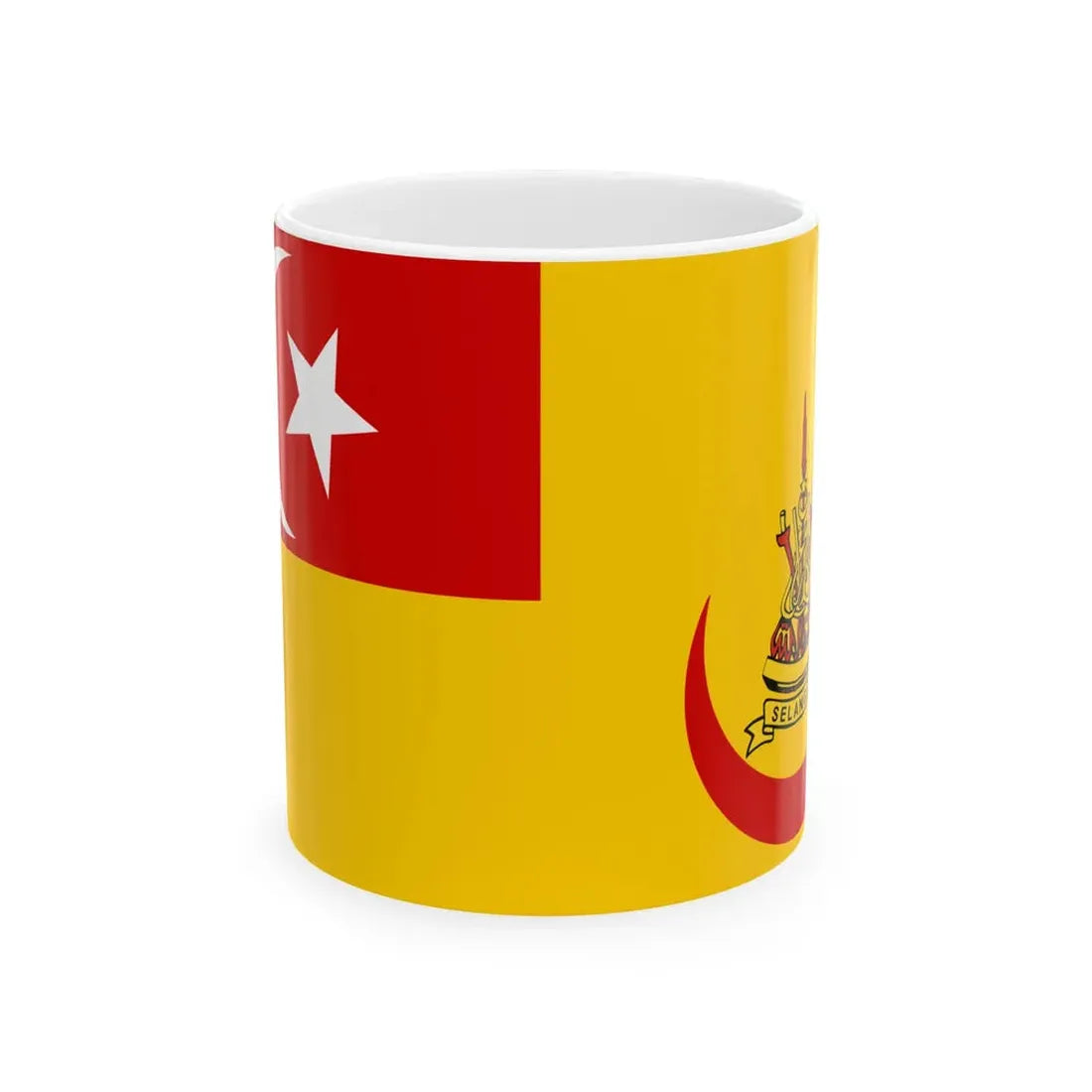 Standard of the Sultan of Selangor (Malaysia) White Coffee Mug 11oz - Go Mug Yourself