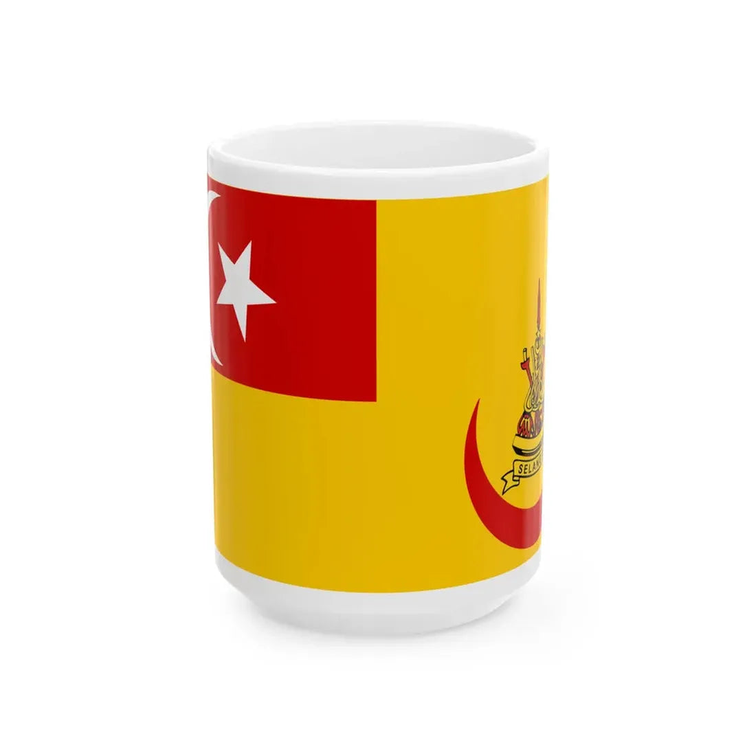 Standard of the Sultan of Selangor (Malaysia) White Coffee Mug 15oz - Go Mug Yourself