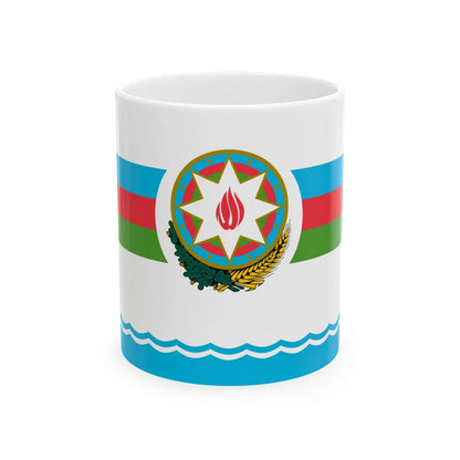Standard of the Supreme Commander of the Armed Forces of Azerbaijan (Azerbaijan) White Coffee Mug 11oz - Go Mug Yourself