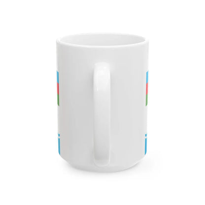 Standard of the Supreme Commander of the Armed Forces of Azerbaijan (Azerbaijan) White Coffee Mug - Go Mug Yourself
