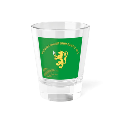 Standard of the Telemark Infantry Regiment No.3 (Norway) Shot Glass 1.5oz 1.5oz - Go Mug Yourself