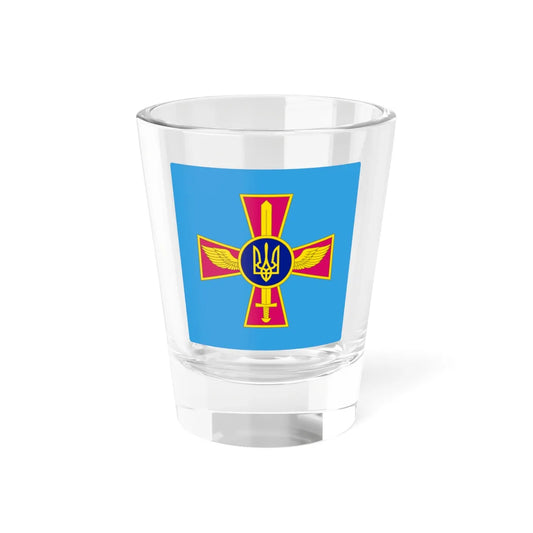 Standard of the Ukrainian Air Force Commander-in-Chief rect (Ukraine) Shot Glass 1.5oz 1.5oz - Go Mug Yourself