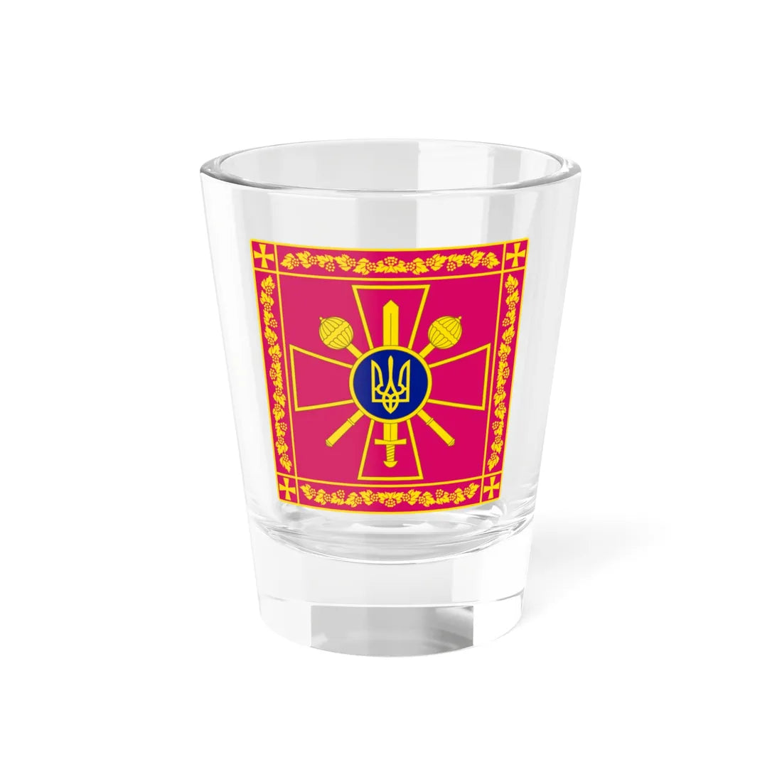 Standard of the Ukrainian Defense Minister rect (Ukraine) Shot Glass 1.5oz 1.5oz - Go Mug Yourself