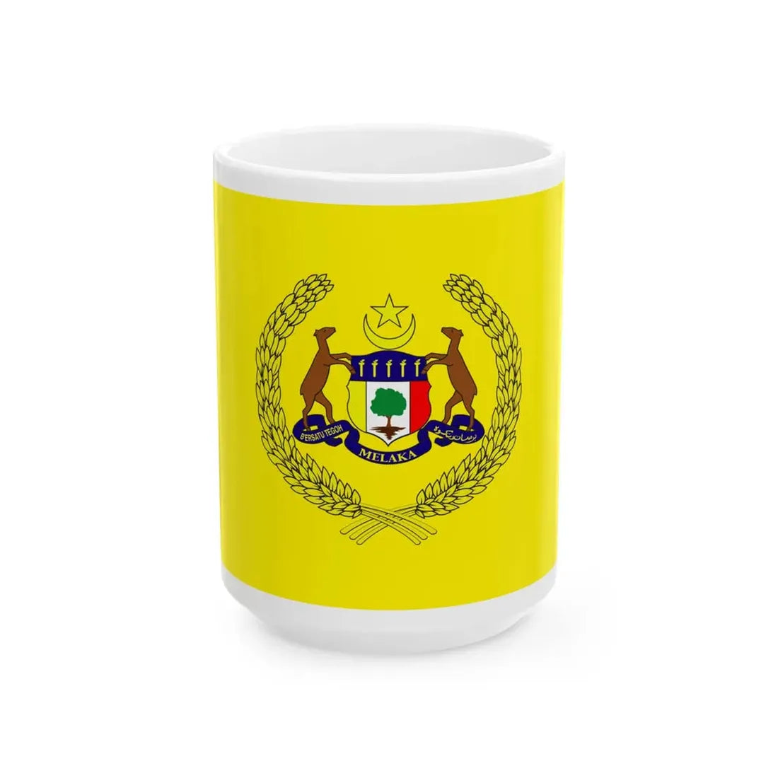 Standard of the Yang di-Pertua Negeri of Malacca (Malaysia) White Coffee Mug 15oz - Go Mug Yourself