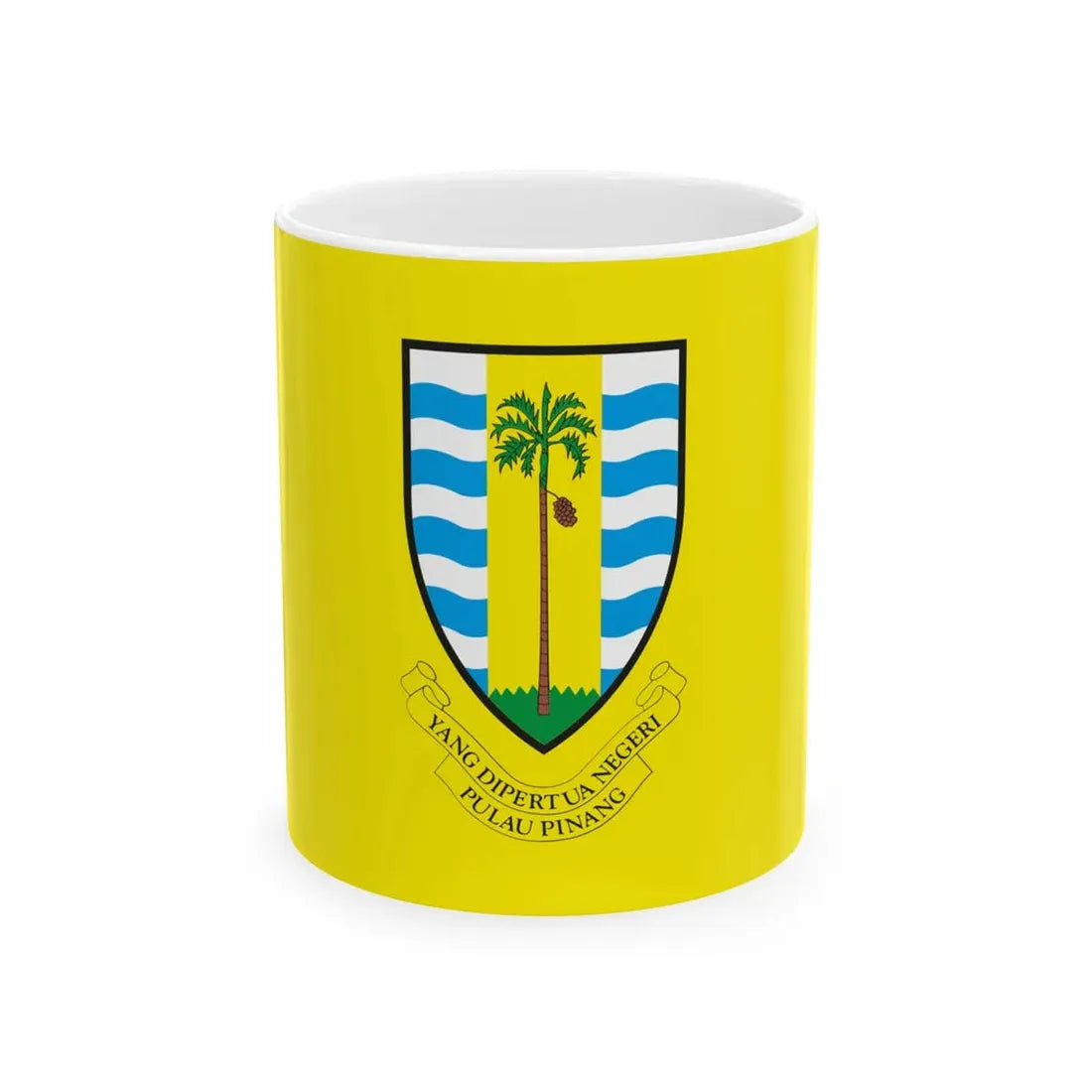Standard of the Yang di-Pertua Negeri of Penang (Malaysia) White Coffee Mug 11oz - Go Mug Yourself