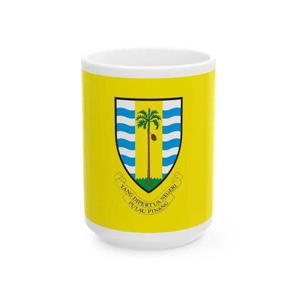 Standard of the Yang di-Pertua Negeri of Penang (Malaysia) White Coffee Mug 15oz - Go Mug Yourself