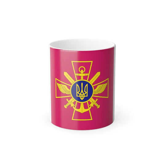 Standard of Ukrainian Chief of the General Staff (Ukraine) Color Changing Mug 11oz-11oz-Go Mug Yourself