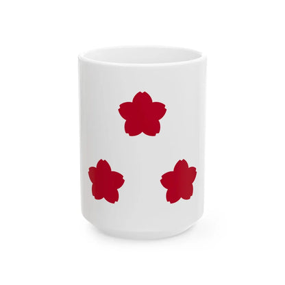 Standard of Vice Admiral JMSDF (Japan) White Coffee Mug 15oz - Go Mug Yourself
