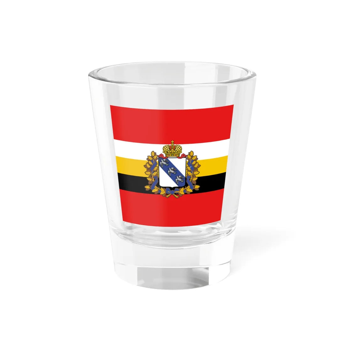 Standart of governor Kursk oblast (Russia) Shot Glass 1.5oz 1.5oz - Go Mug Yourself