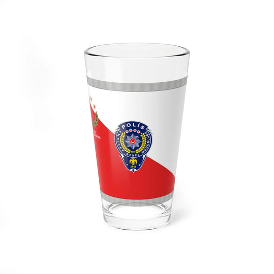 Standart of Istanbul Provincial Police Department (Turkey) Pint Glass 16oz 16oz - Go Mug Yourself