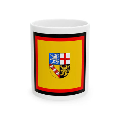 Standarte-Saarland (Germany) White Coffee Mug 11oz - Go Mug Yourself