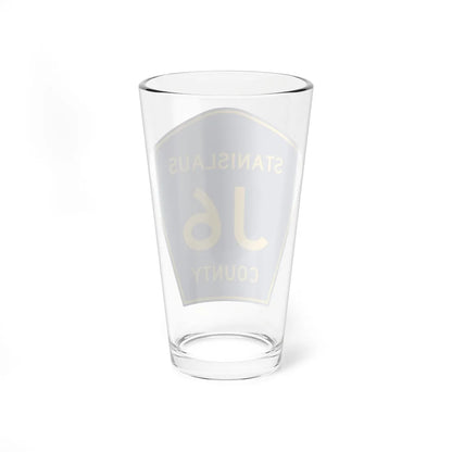 Stanislaus County J6 (California) (Road Sign) Pint Glass 16oz - Go Mug Yourself