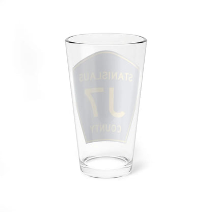 Stanislaus County J7 (California) (Road Sign) Pint Glass 16oz - Go Mug Yourself