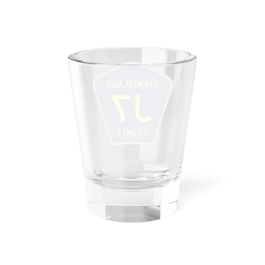 Stanislaus County J7 (California) (Road Sign) Shot Glass 1.5oz - Go Mug Yourself