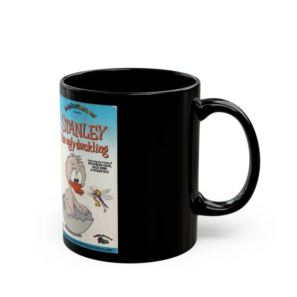 STANLEY THE UGLY DUCKLING (VHS COVER) - Black Coffee Mug-Go Mug Yourself