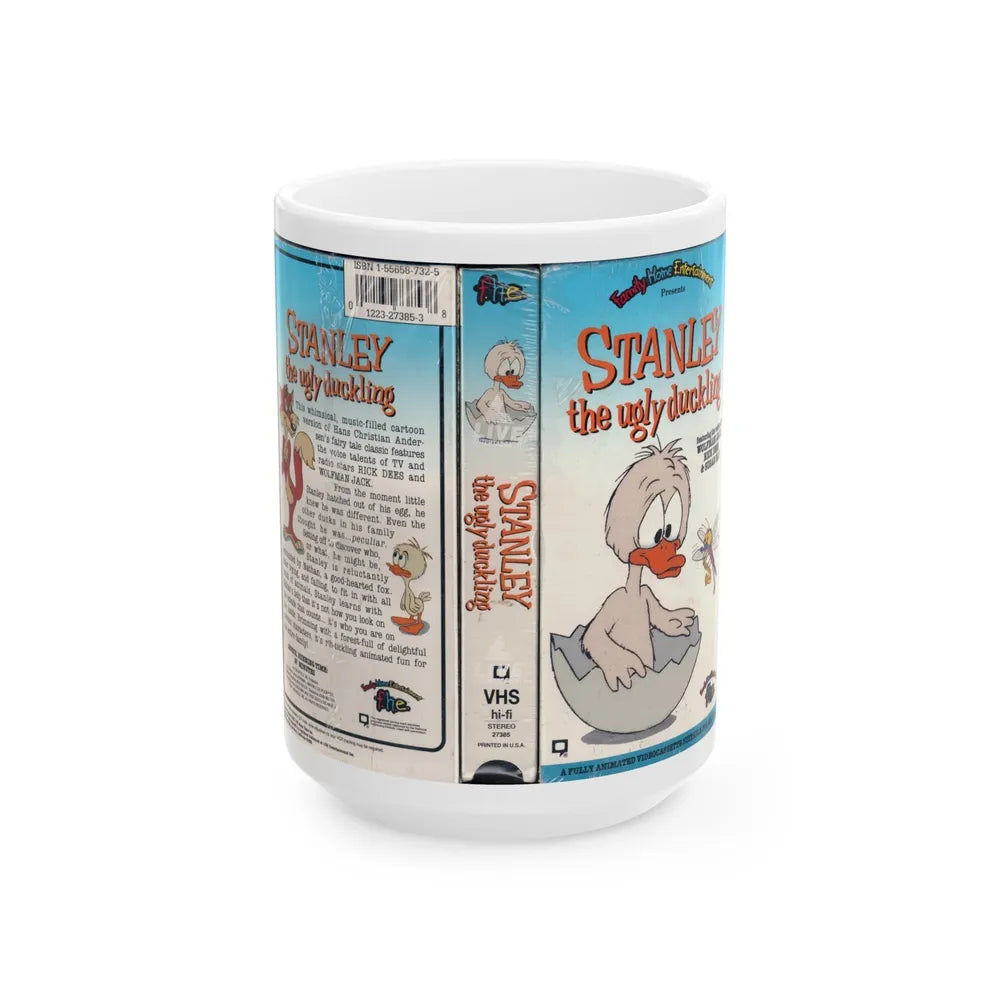 STANLEY THE UGLY DUCKLING (VHS COVER) - White Coffee Mug-15oz-Go Mug Yourself