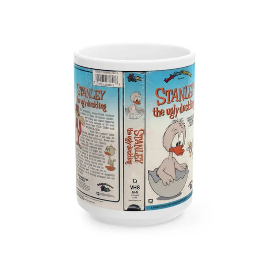 STANLEY THE UGLY DUCKLING (VHS COVER) - White Coffee Mug 15oz - Go Mug Yourself