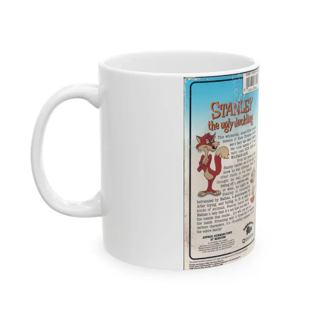 STANLEY THE UGLY DUCKLING (VHS COVER) - White Coffee Mug - Go Mug Yourself