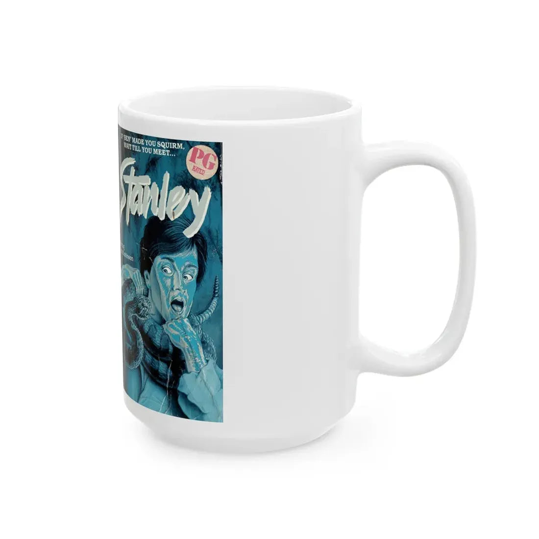 STANLEY (VHS COVER) - White Coffee Mug - Go Mug Yourself