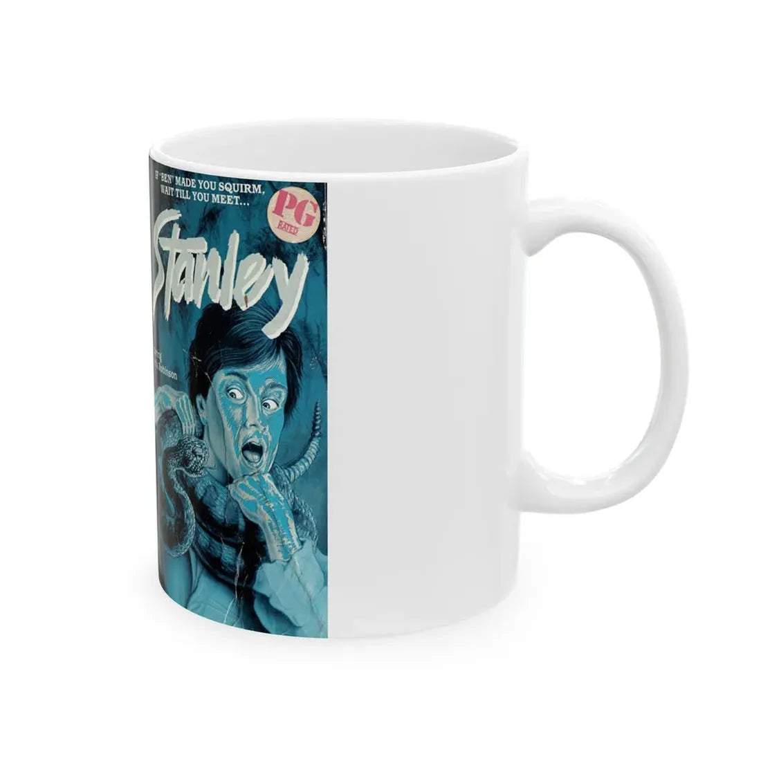 STANLEY (VHS COVER) - White Coffee Mug - Go Mug Yourself