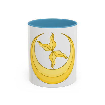 Star and Crescent Badge - Accent Coffee Mug-11oz-Light Blue-Go Mug Yourself