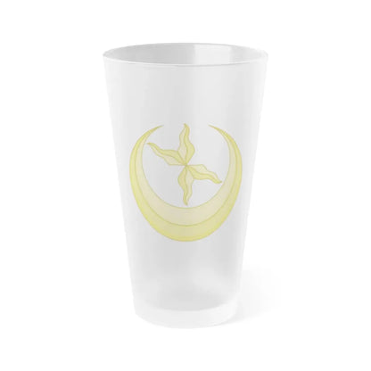 Star and Crescent Badge - Frosted Pint Glass 16oz 16oz Frosted - Go Mug Yourself