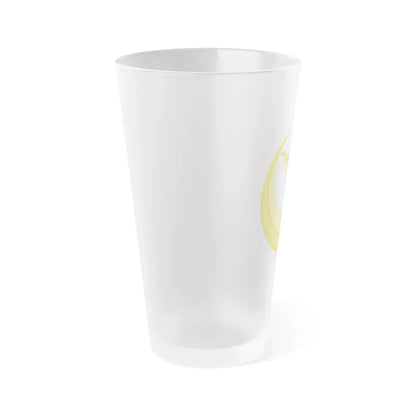 Star and Crescent Badge - Frosted Pint Glass 16oz - Go Mug Yourself