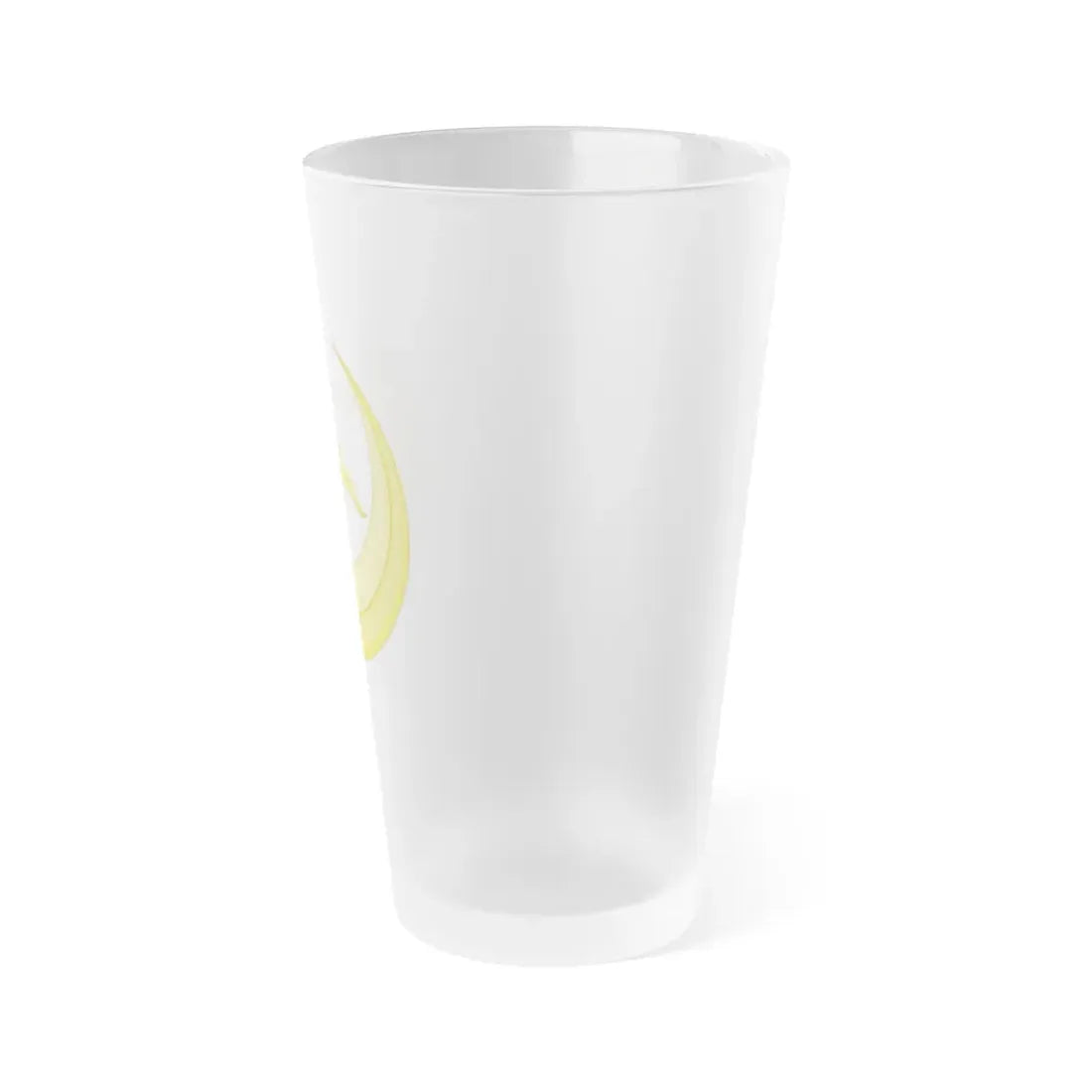 Star and Crescent Badge - Frosted Pint Glass 16oz - Go Mug Yourself