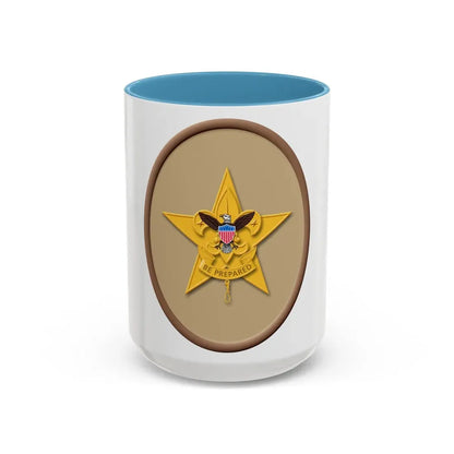 Star (Boy Scout Merit Badge) Accent Coffee Mug 15oz Light Blue - Go Mug Yourself