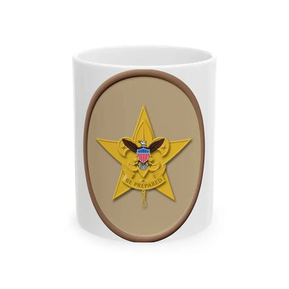 Star (Boy Scout Merit Badge) White Coffee Mug 11oz - Go Mug Yourself
