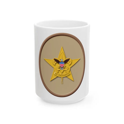 Star (Boy Scout Merit Badge) White Coffee Mug-15oz-Go Mug Yourself