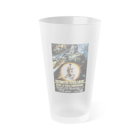 STAR CRASH 1978 Movie Poster - Frosted Pint Glass 16oz-16oz-Frosted-Go Mug Yourself