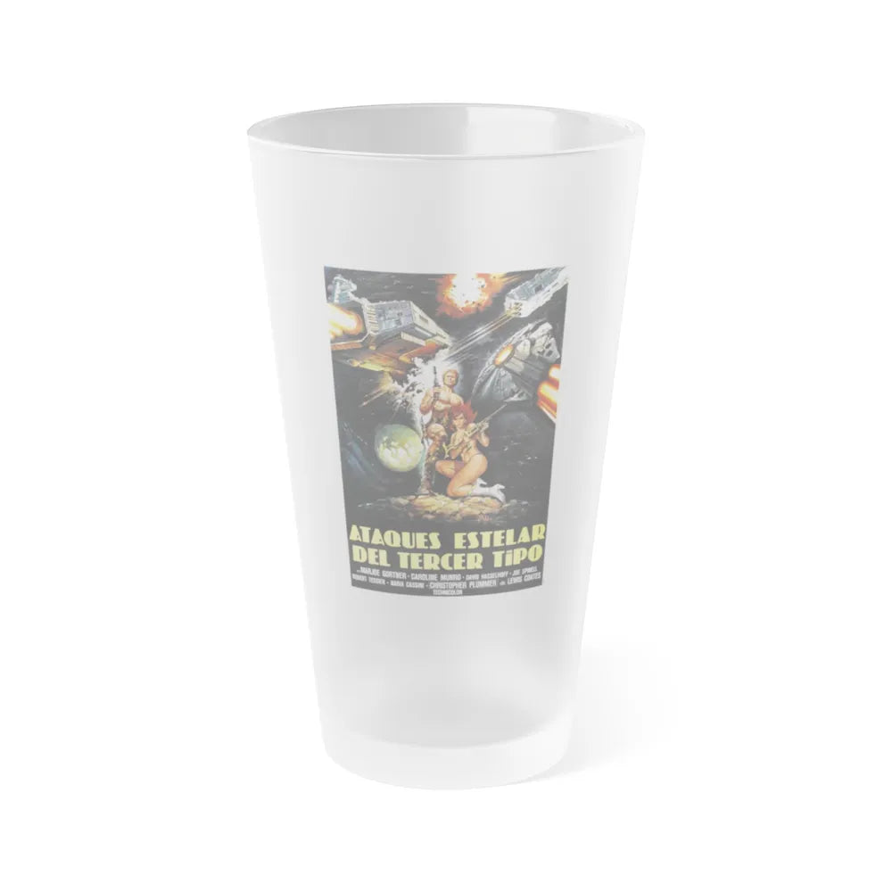 STAR CRASH (3) 1978 Movie Poster - Frosted Pint Glass 16oz-16oz-Frosted-Go Mug Yourself