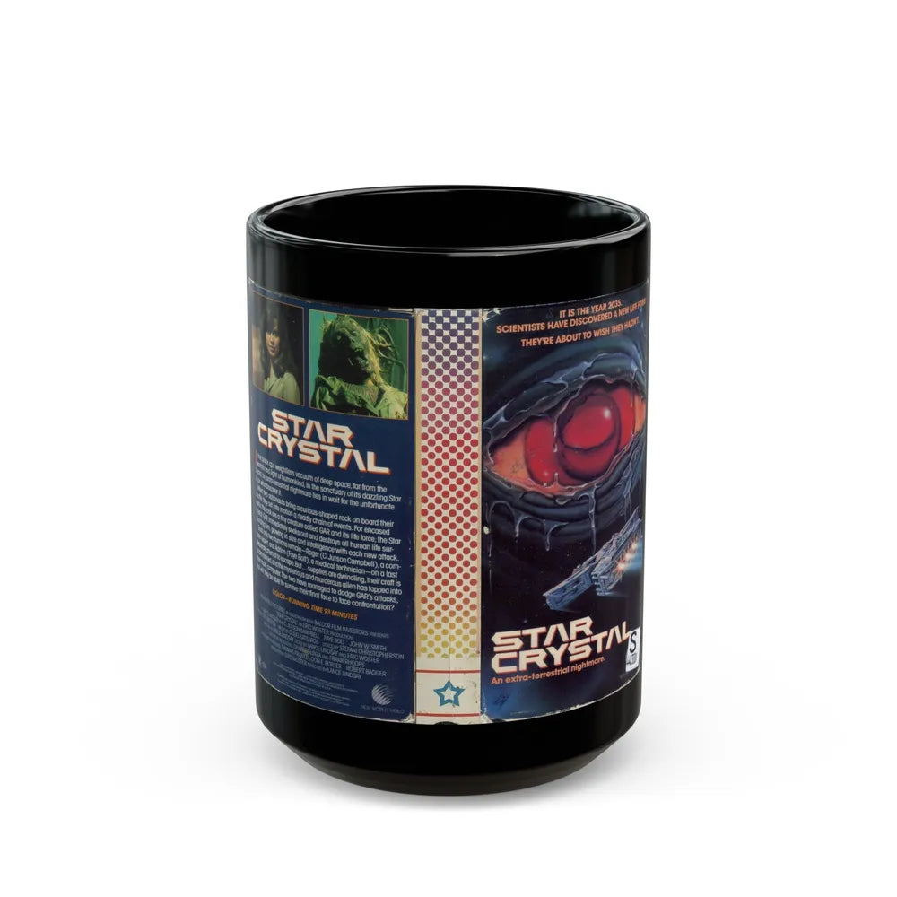 STAR CRYSTAL VERSION 2 (VHS COVER) - Black Coffee Mug-15oz-Go Mug Yourself