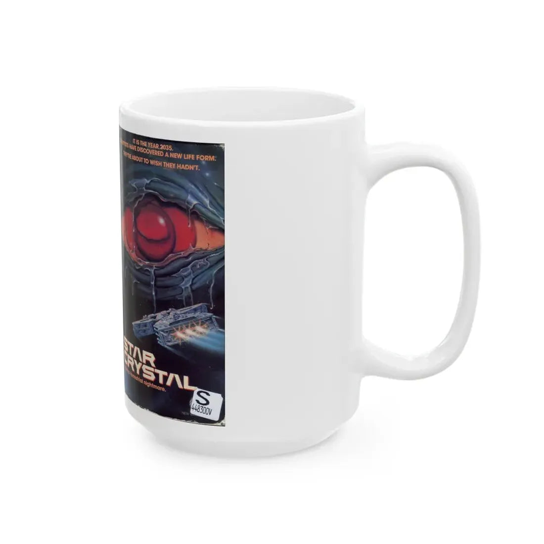 STAR CRYSTAL VERSION 2 (VHS COVER) - White Coffee Mug - Go Mug Yourself