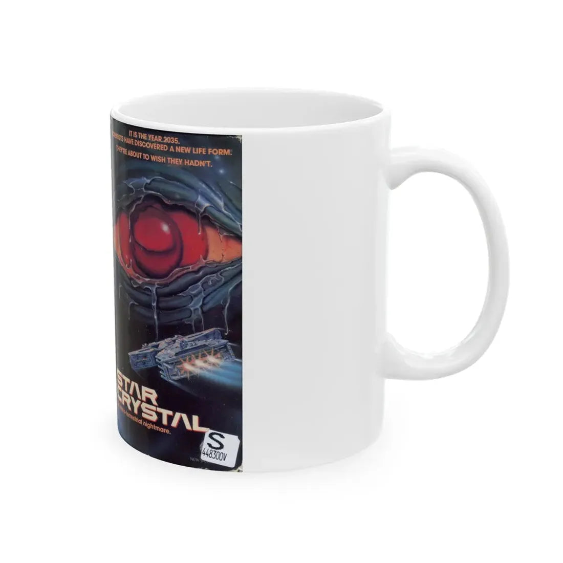 STAR CRYSTAL VERSION 2 (VHS COVER) - White Coffee Mug - Go Mug Yourself