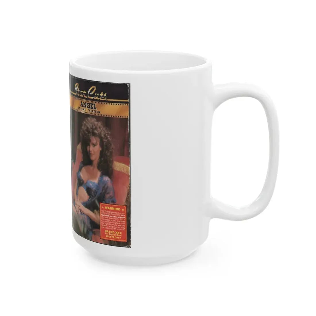 STAR CUTS ANGEL VOLUME THIRTEEN (VHS COVER) - White Coffee Mug - Go Mug Yourself